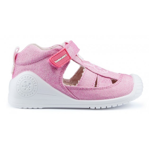 Sandalen BIOMECANICS LEINWAND BABY ANAIS FUCSIA Sandalen BIOMECANICS LEINWAND BABY ANAIS FUCSIA