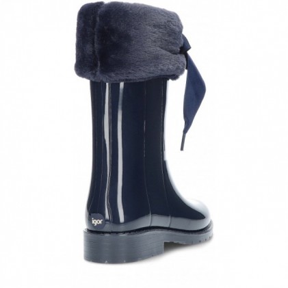 LACKLEDER WASSERSTIEFEL WEICH W10239 NAVY