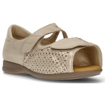 CALZAMEDI CUTTING ORTHOPEDIC SANDAL BEIGE
