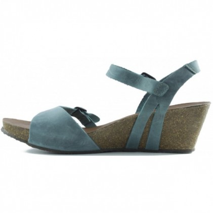 INTERBIOS W komfortablen Keil Sandalen JEANS
