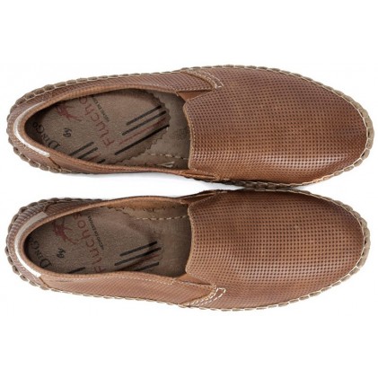 FLUCHOS 8674 LUXE SURF BAHAMAS MOCCASIN MAN CUERO_TAUPE