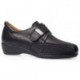 CALZAMEDI STRETCH VELCRO LEDER SCHUHE W 0678 NEGRO