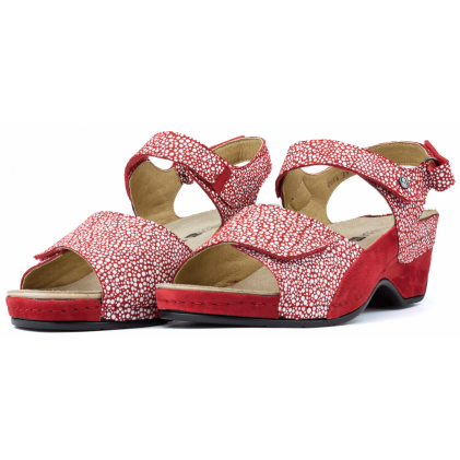CALZAMEDI GLAM 0656 SANDALEN RED
