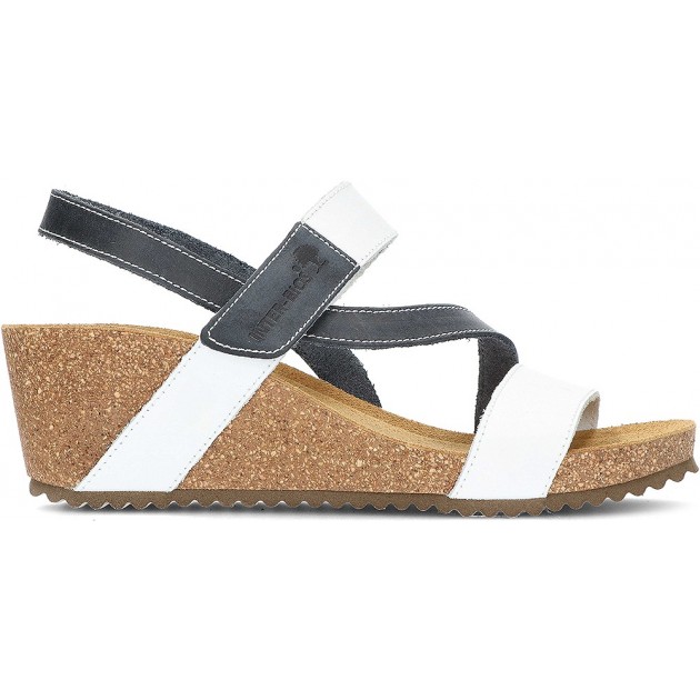 INTERBIOS Sandalen Komfortabler Keil 2019 BLANCO_AZUL INTERBIOS Sandalen Komfortabler Keil 2019 BLANCO_AZUL