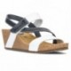 INTERBIOS Sandalen Komfortabler Keil 2019 BLANCO_AZUL