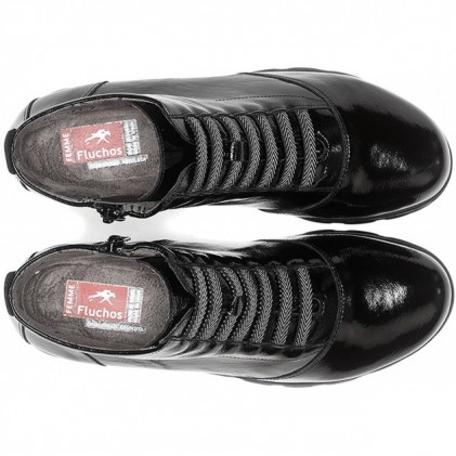 FLUCHOS STIEFELETTEN SUSAN F0356 BLACK_PATENT