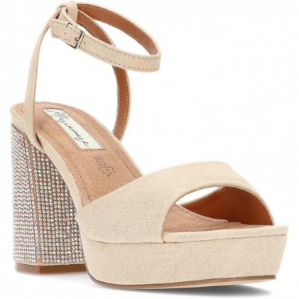 MARIAMARE SANDALEN MIT DIAMANTABSATZ 68341 NUDE