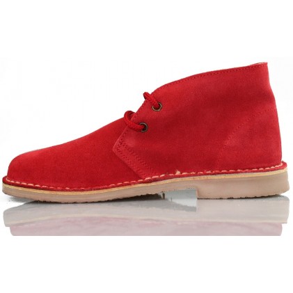 Arancha pisacacas safari unisex Lederstiefel  ROJO