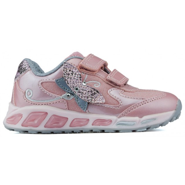 ZAPATILLAS GEOX JR SHUTTLE GIRL ROSE_SILVER