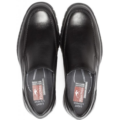 FLUCHOS 9144 CRONO SALVATE MOCCASIN HOMME NEGRO