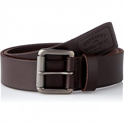 SUPERDRY CEINTURE M9210091A BADGEMAN VINTAGE BROWN