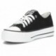 BASKETS EN TOILE DE BASE BYW 52715 NEGRO