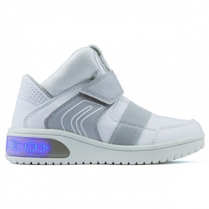 Lumières de bottes GEOX JR XLED BOY WHITE