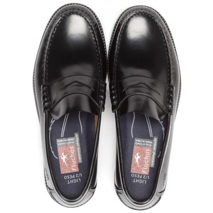 FLUCHOS F0047 STAMFORD MOCASIN HOMME NEGRO