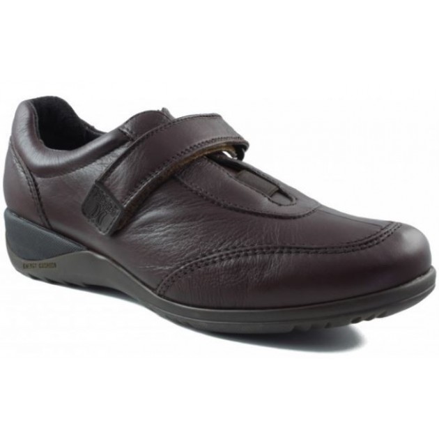 CALLAGHAN confortable chaussures Velcro MARRON