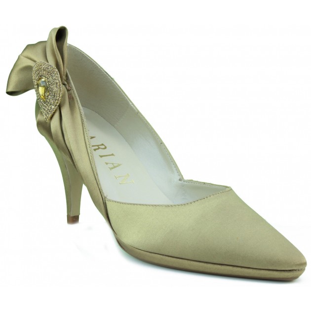 MARIAN party satin shoe woman DORADO