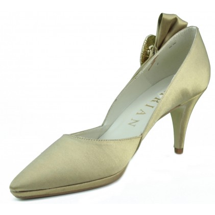 MARIAN party satin shoe woman  DORADO