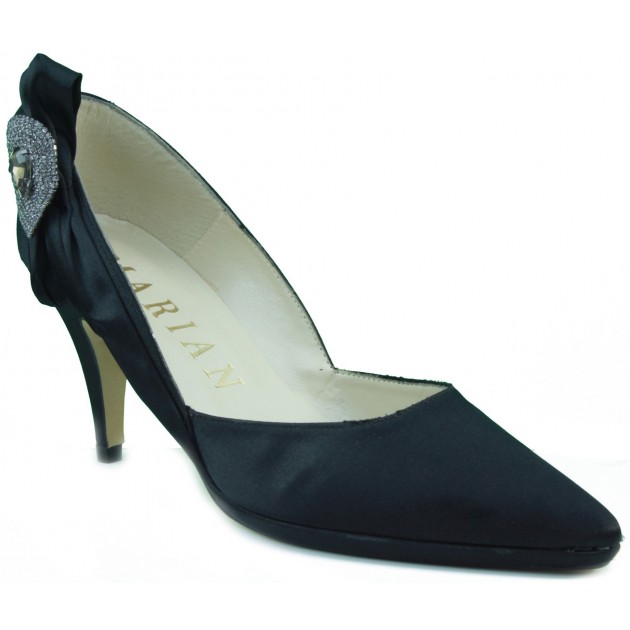 MARIAN party satin shoe woman NEGRO