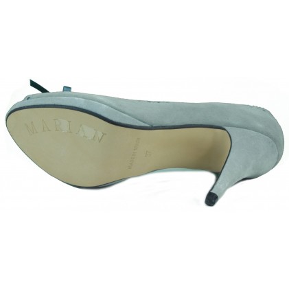 MARIAN comfortable shoe heel nubuck  AZUL