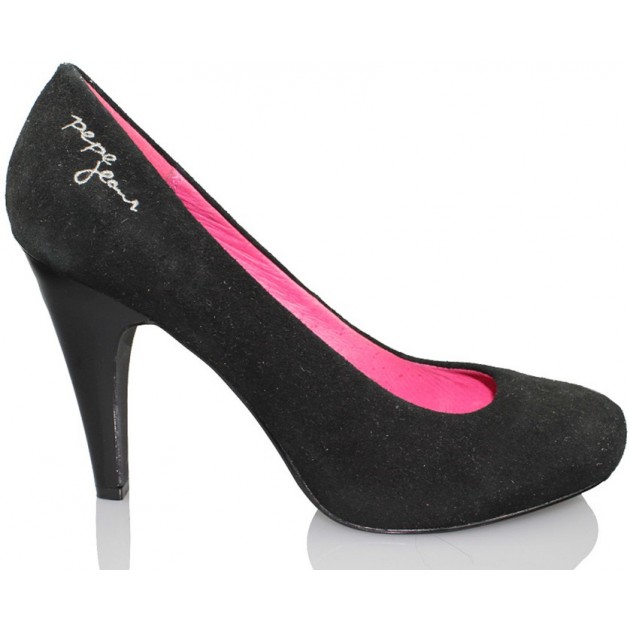 PEPE JEANS youth shoe heel NEGRO