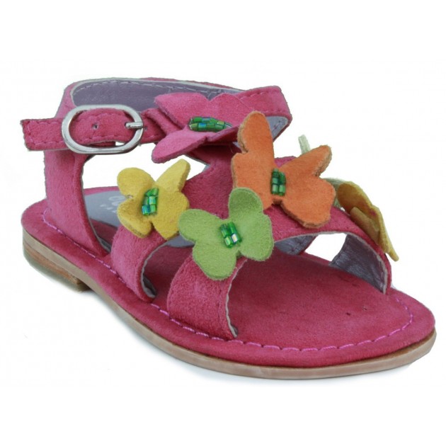OCA LOCA nubuck sandal girl FUXIA