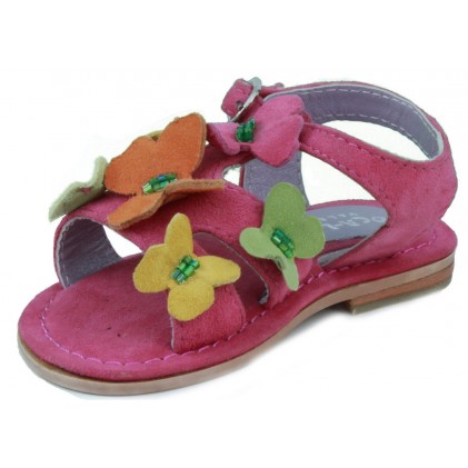 OCA LOCA nubuck sandal girl  FUXIA
