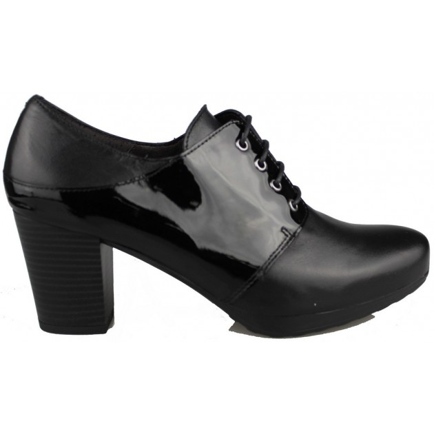 KROC BOTIN ELEGANTE CORDONES NEGRO