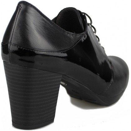 KROC BOTIN ELEGANTE CORDONES  NEGRO