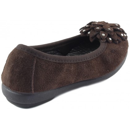 VULLADI ballerina with rubber  MARRON