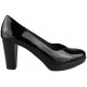 KROC patent leather shoe salon  NEGRO