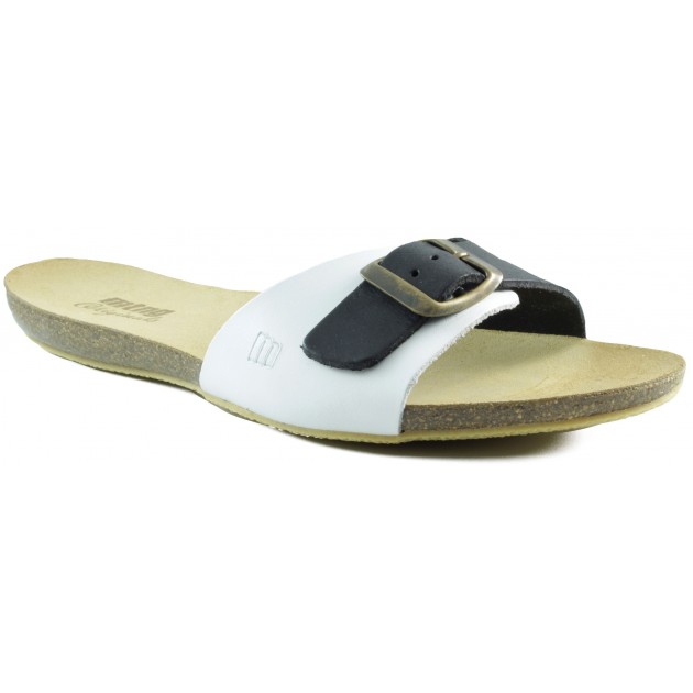 MUSTANG flat sandal BLANCO
