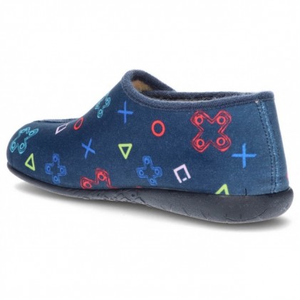 HOUSE SLIPPERS VULLADI BOY ROC 3244 MARINO