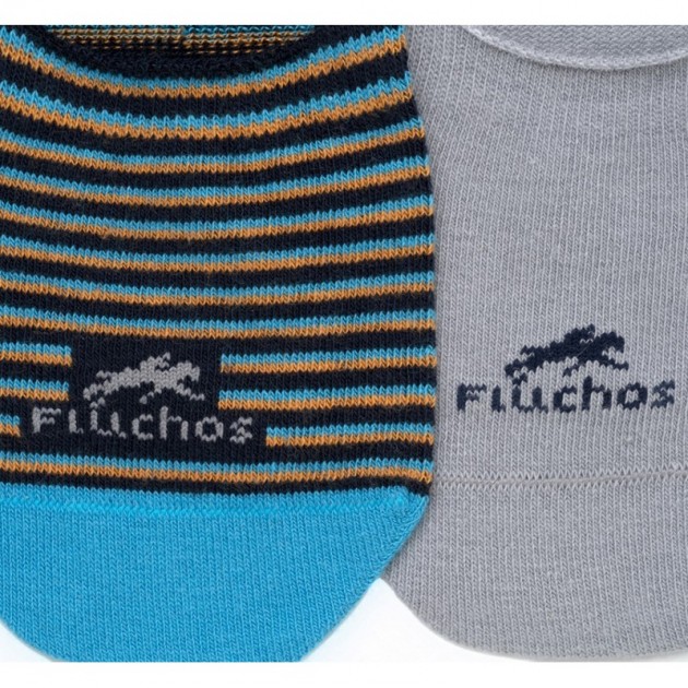 FLOWY SOCKS CA0002 GREY_BLUE FLOWY SOCKS CA0002 GREY_BLUE