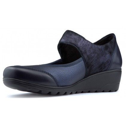 MEPHISTO BATHILDA MANOLETINS NAVY