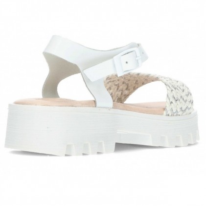 MTNG 48230 BRAIDED SANDAL BLANCO
