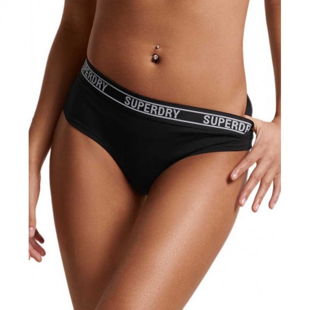 SUPERDRY PANTIES W3110360A HIPSTER BRIEF NEGRO SUPERDRY PANTIES W3110360A HIPSTER BRIEF NEGRO