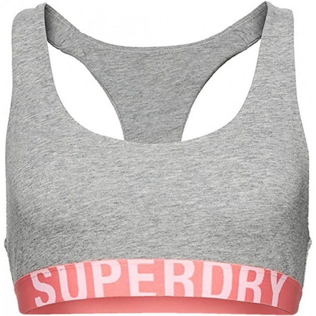 TOP SUPERDRY W3110356A CROP BRACELET LOGO GREY TOP SUPERDRY W3110356A CROP BRACELET LOGO GREY