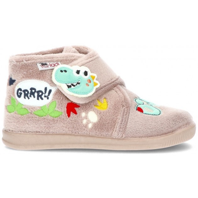 HOUSE SLIPPERS VULLADI FOR KIDS ALASKA 8120 PARDO HOUSE SLIPPERS VULLADI FOR KIDS ALASKA 8120 PARDO