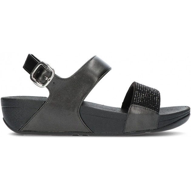 FITFLOP SANDALS LULU CRYSTAL BACK-STRAP NEGRO FITFLOP SANDALS LULU CRYSTAL BACK-STRAP NEGRO