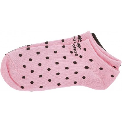 FLOWERY SOCKS AND STOCKINGS CA011 BLACK_PINK