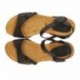 INTERBIOS W comfortable wedge sandals NEGRO