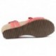 INTERBIOS W comfortable wedge sandals ROJO