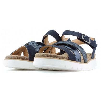 MEPHISTO THINA SANDALS NAVY