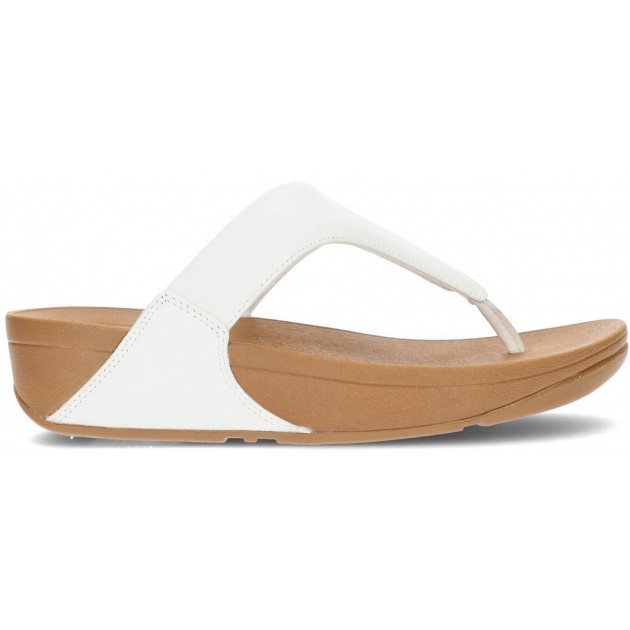 FITFLOP SANDALS LULU LEATHER TOEPOST WHITE FITFLOP SANDALS LULU LEATHER TOEPOST WHITE