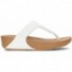 FITFLOP SANDALS LULU LEATHER TOEPOST WHITE