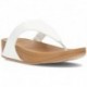 FITFLOP SANDALS LULU LEATHER TOEPOST WHITE