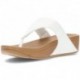 FITFLOP SANDALS LULU LEATHER TOEPOST WHITE