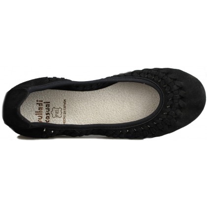 VULLADI COMFORTABLE SPLIT LEATHER SHOES 2410 NEGRO