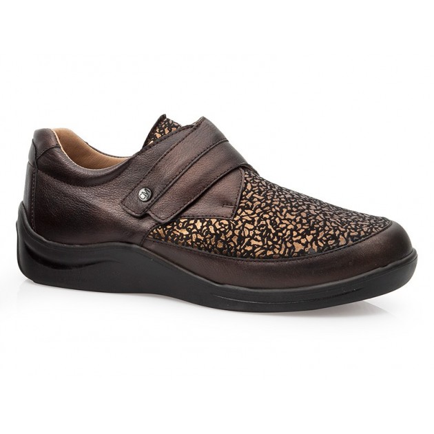 CASUAL DIABETIC ELASTIC CALZAMEDI SHOES MARRON CASUAL DIABETIC ELASTIC CALZAMEDI SHOES MARRON