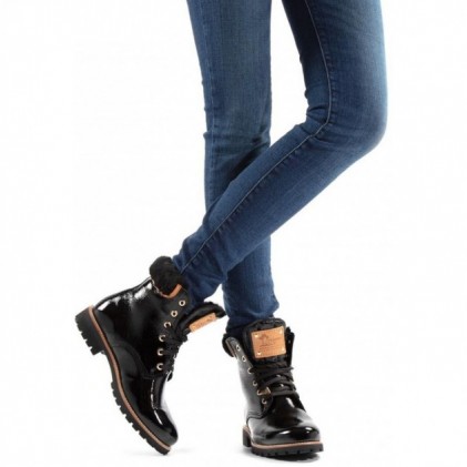 LOW BOOTS PANAMA JACK PANAMA03IGLOOW BLACK_PATENT